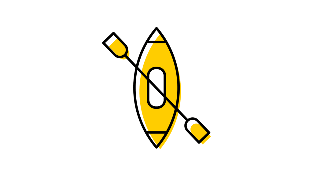 Icon of a canoe or kayak