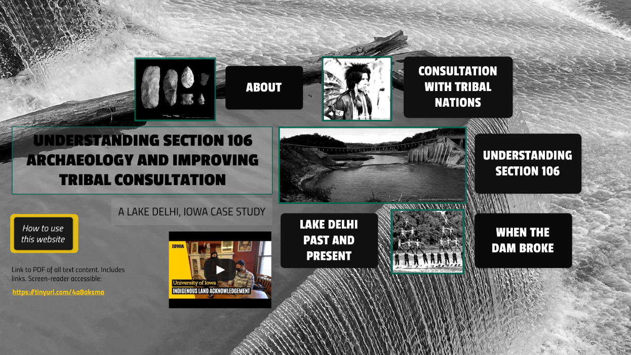 Screenshot of Understanding Section 106 Prezi homepage