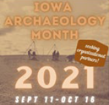 small thumbnail of Iowa Archaeology Month 2021 logo