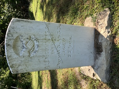 grave marker from 1855