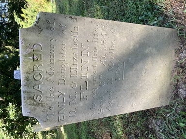 grave marker from 1846