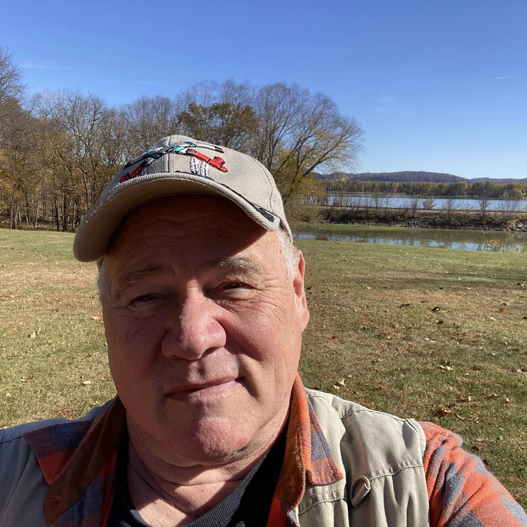 man taking a selfie outdoors