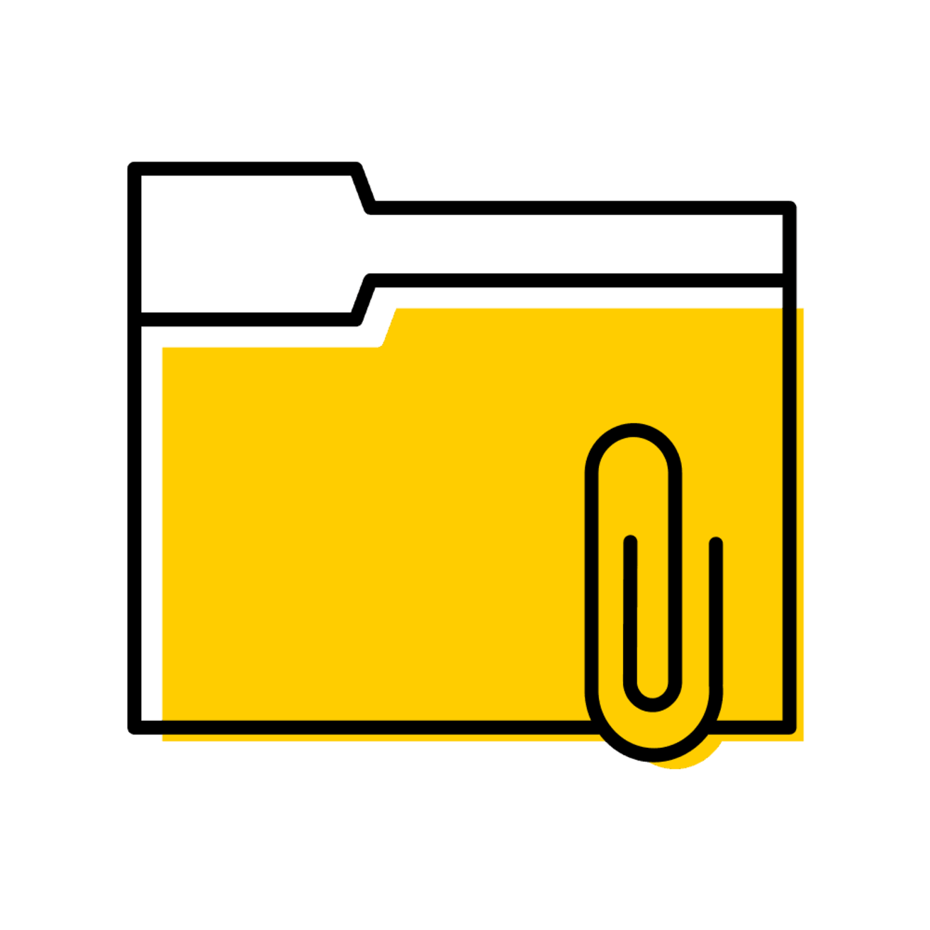 Icon of a file folder