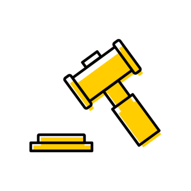 Icon of a law gavel