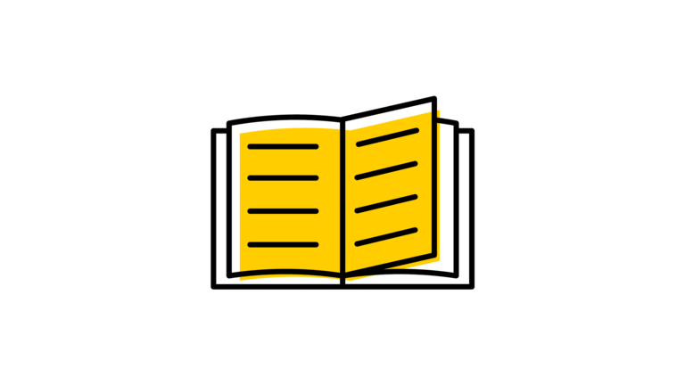 Icon of an open book