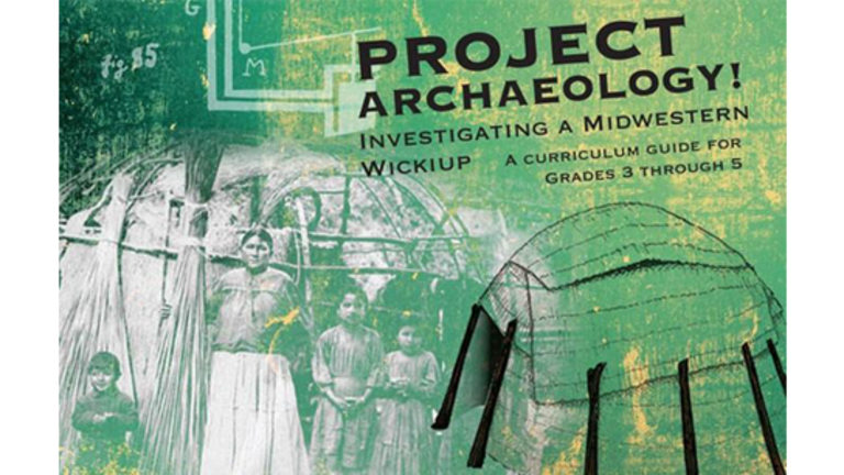 Promotional art for Investigating a Midwestern Wickiup curriculum